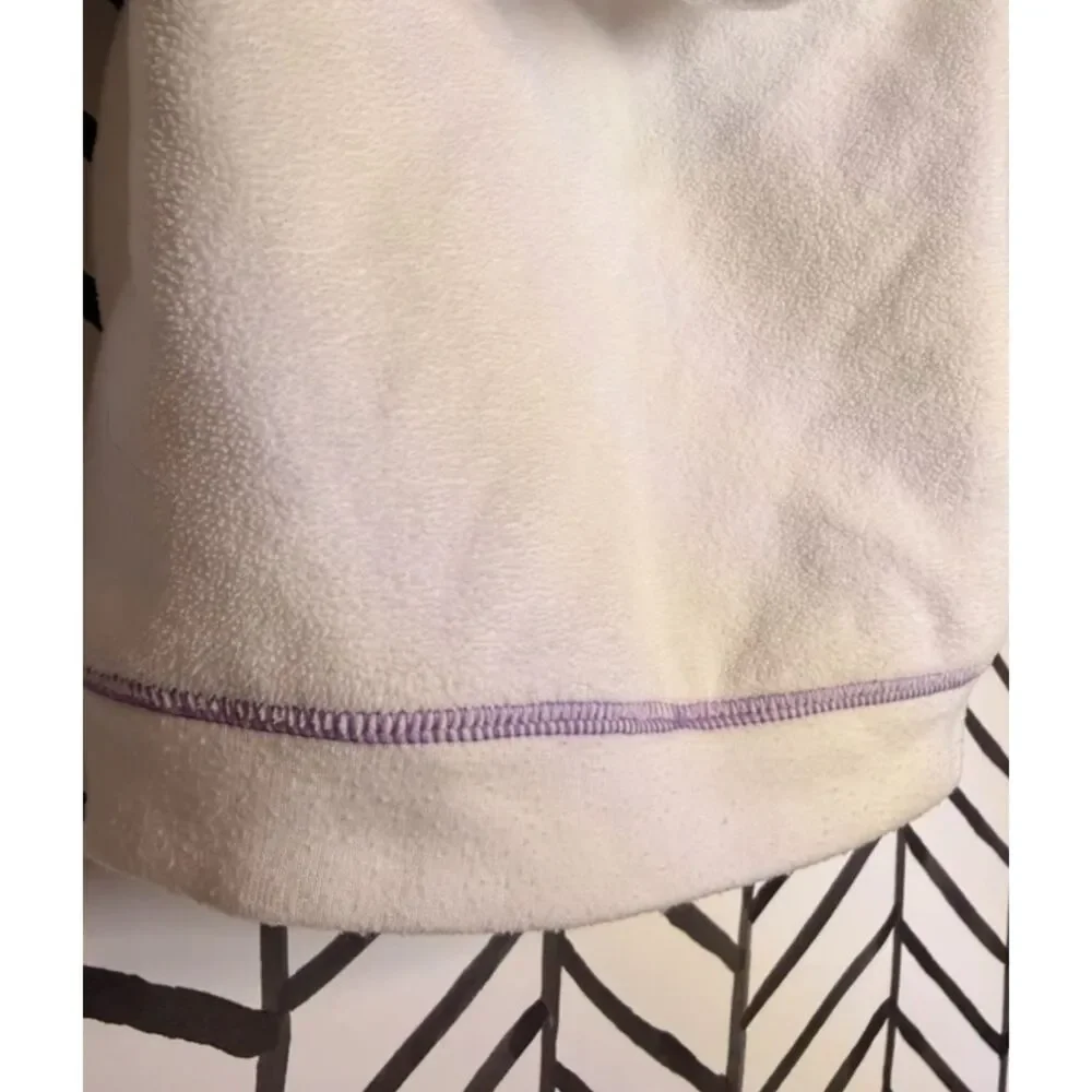 Carter’s White Purple Fleece Butterfly Hoodie Baby Girl’s 6M 5036